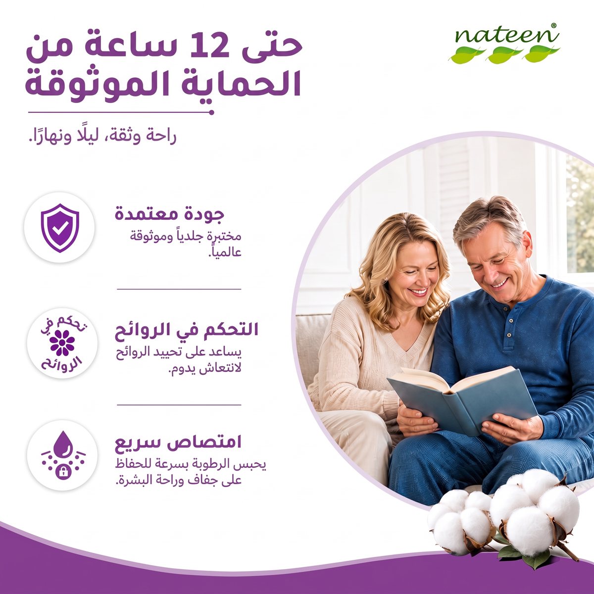 حماية موثوقة حتى 12 ساعة